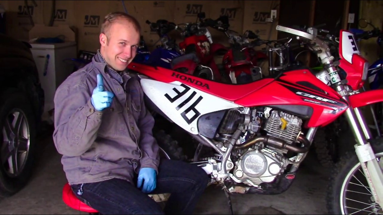 Video thumbnail for How To Change A Dirt Bike Air Filter - Honda CRF230F