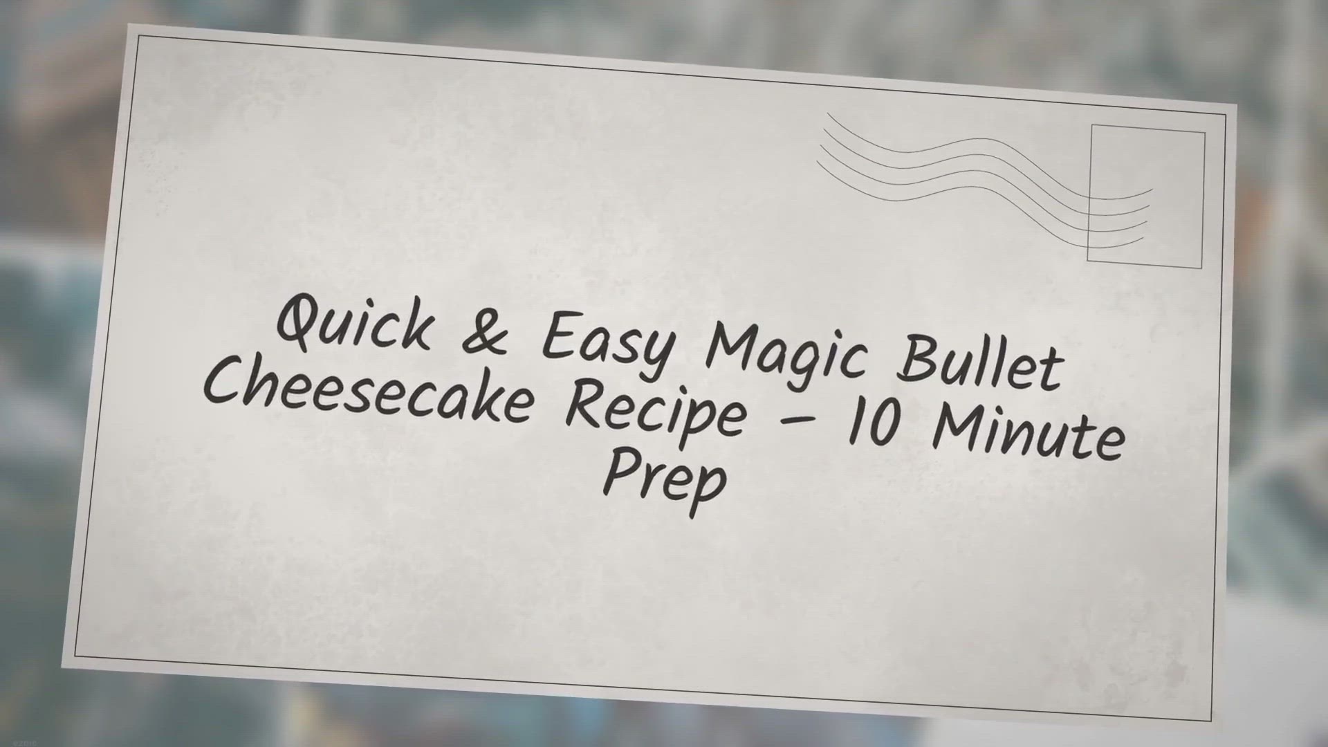 Video thumbnail for Quick & Easy Magic Bullet Cheesecake Recipe – 10 Minute Prep