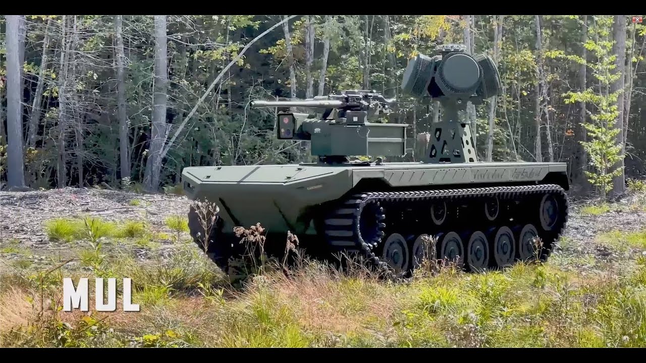 'Video thumbnail for AUSA 2022 day 3 defense exhibition Polaris MRZR Alpha full cab Textron Ripsaw M3 XM204 Aerosonde UAS'