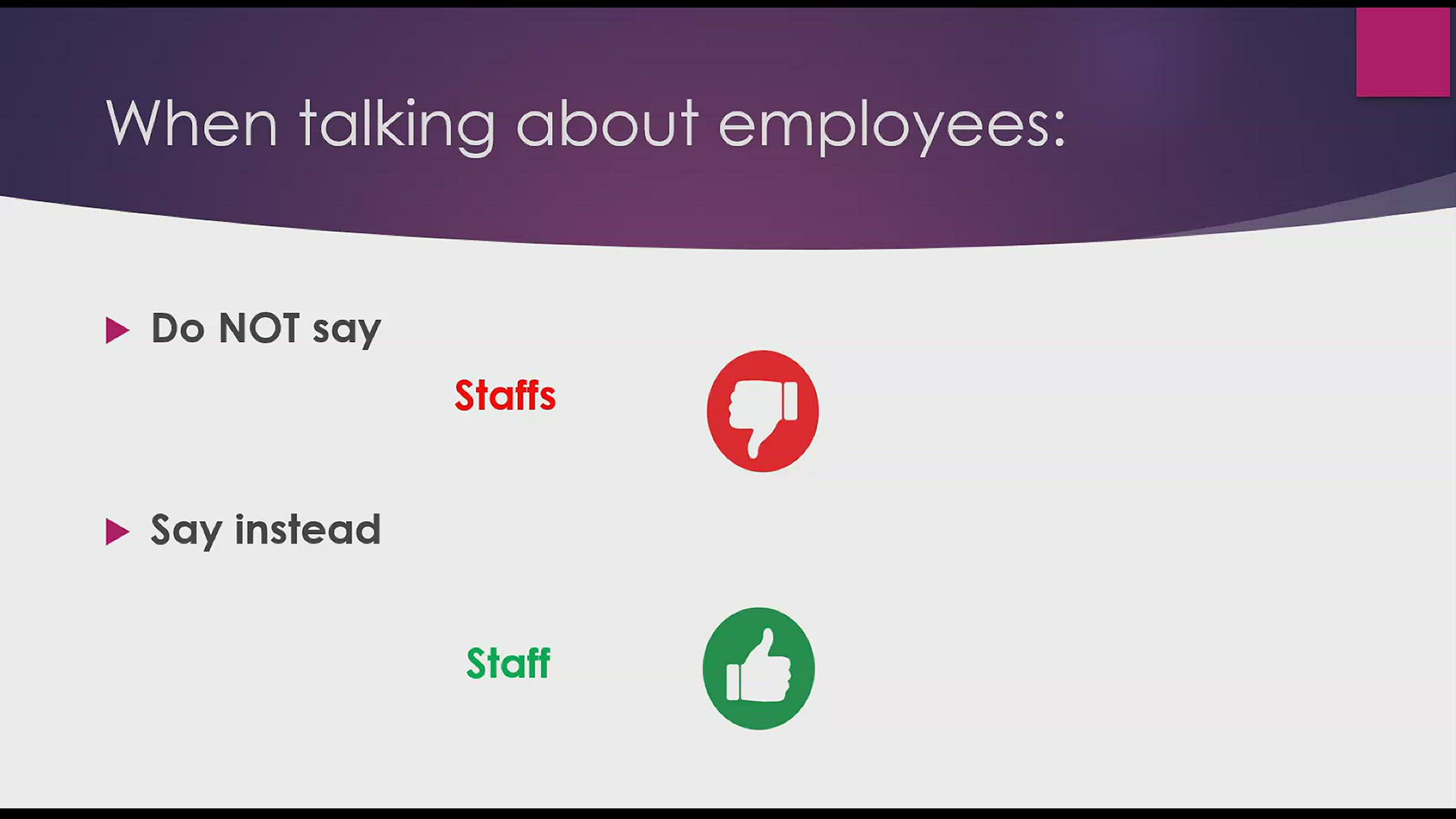 'Video thumbnail for Test Your English: Staff'