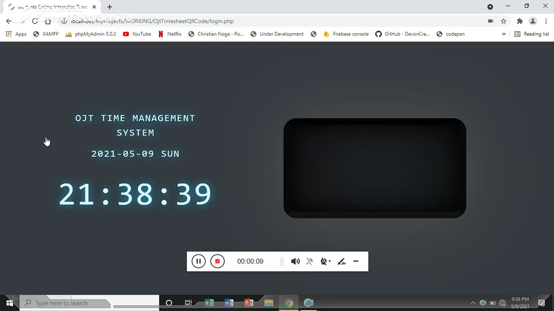 'Video thumbnail for OJT Timesheet Monitoring System using QR Code'