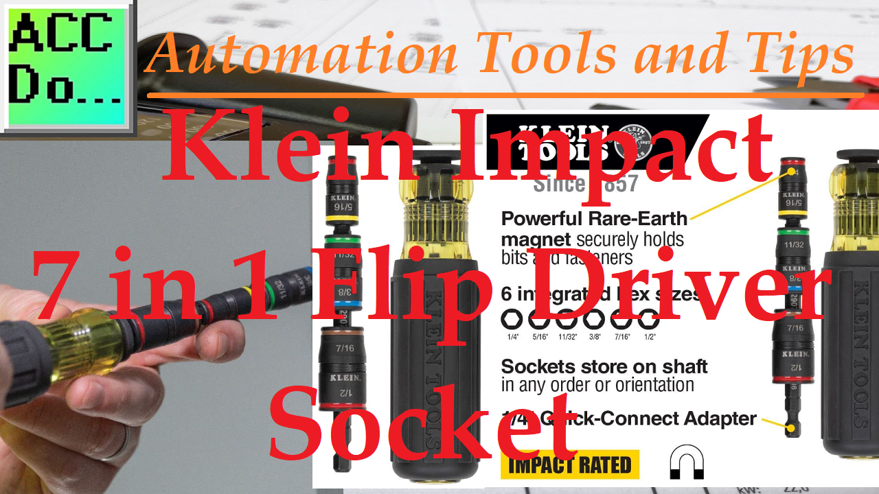 'Video thumbnail for Automation Tools - Klein Impact 7 in 1 Flip Driver Socket'