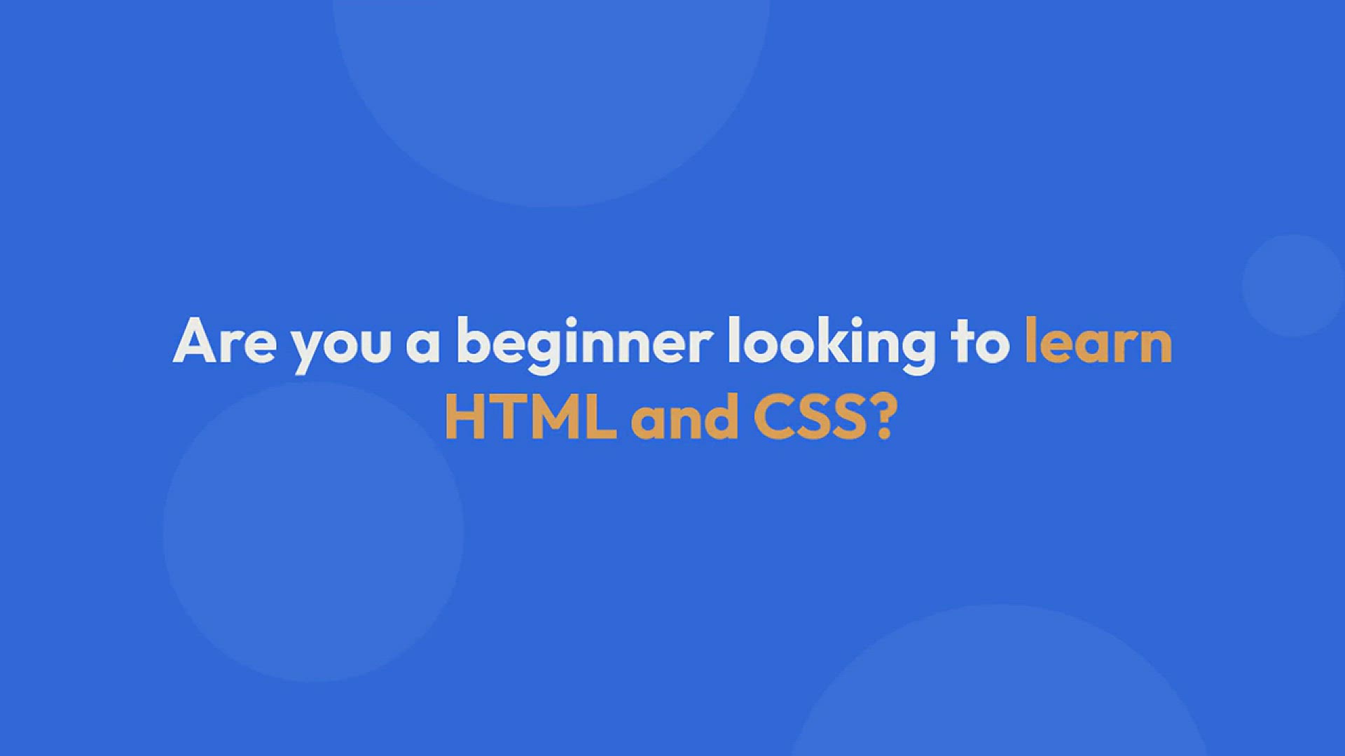 'Video thumbnail for 32 HTML And CSS Projects For Beginners (With Source Code)'
