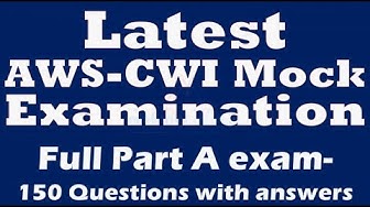 'Video thumbnail for AWS CWI full Part A 150 Questions & answers'