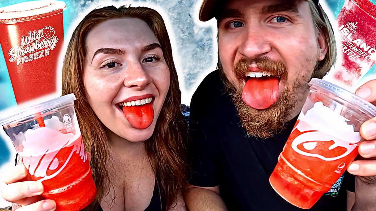 Video thumbnail for Taco Bell Island Strawberry vs Wild Strawberry Freeze | What's Better?