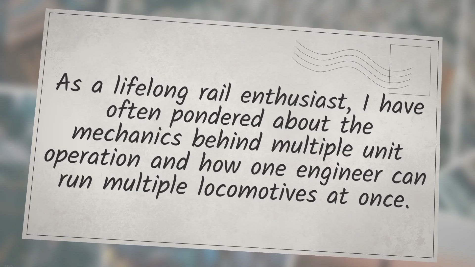Video thumbnail for How Do Multiple Locomotives Work Together?