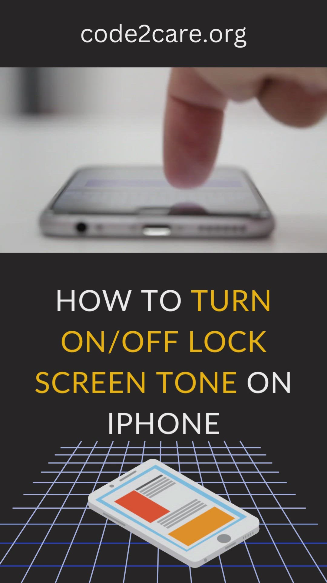 'Video thumbnail for How to Turn on/off lock screen tone on iPhone'