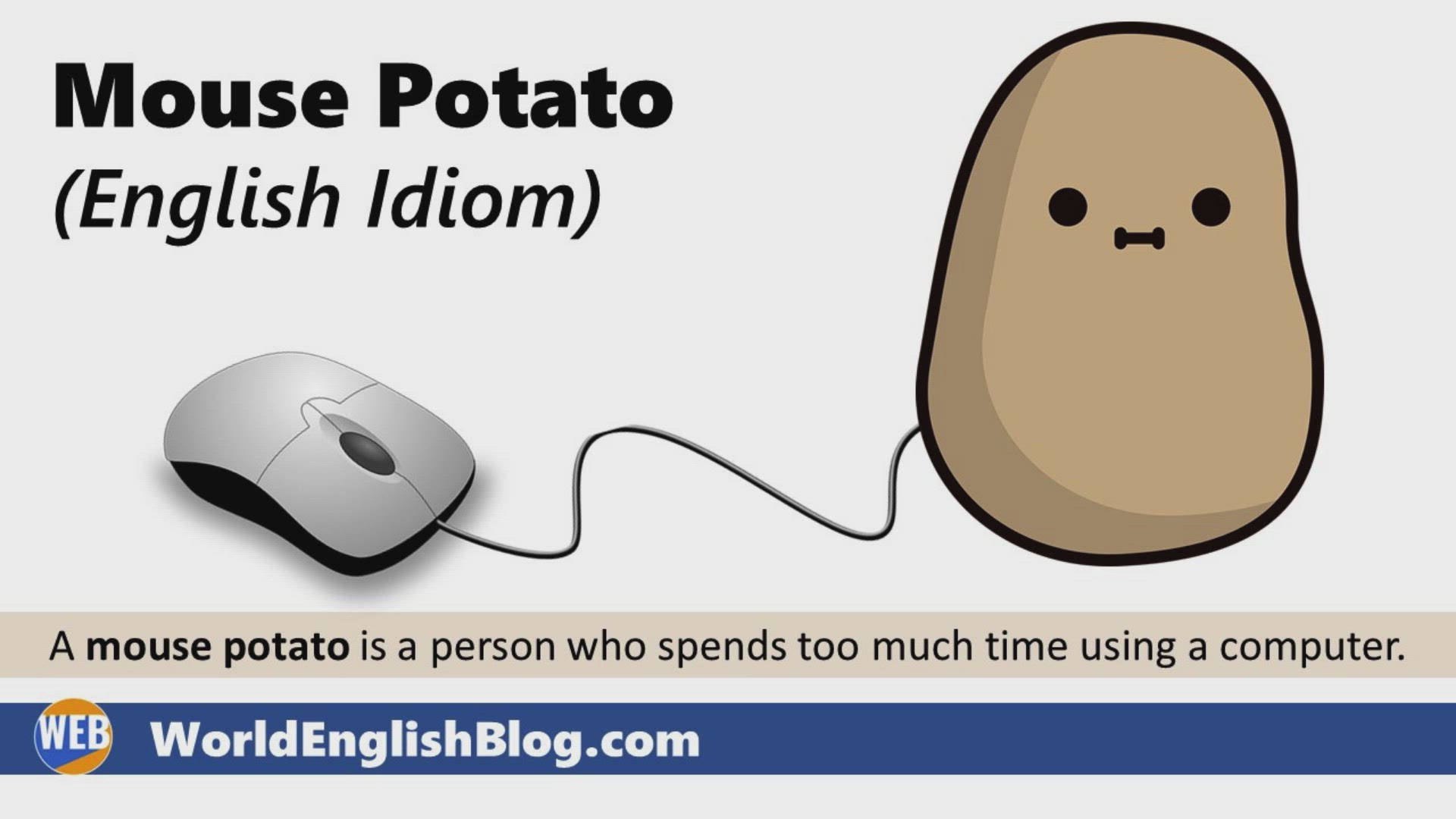 'Video thumbnail for Mouse Potato (English Idiom)'