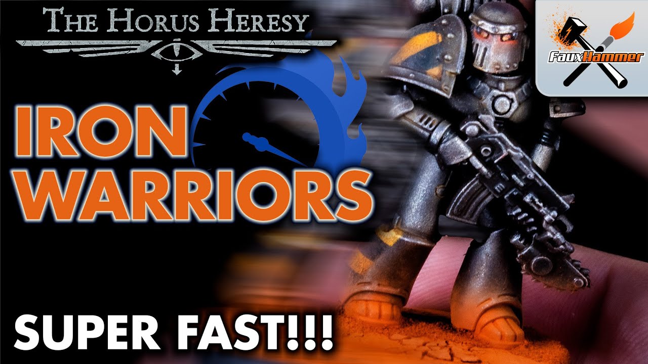 'Video thumbnail for How to Paint: Horus Heresy Iron Warriors Space Marines - IV (4th) Legion'