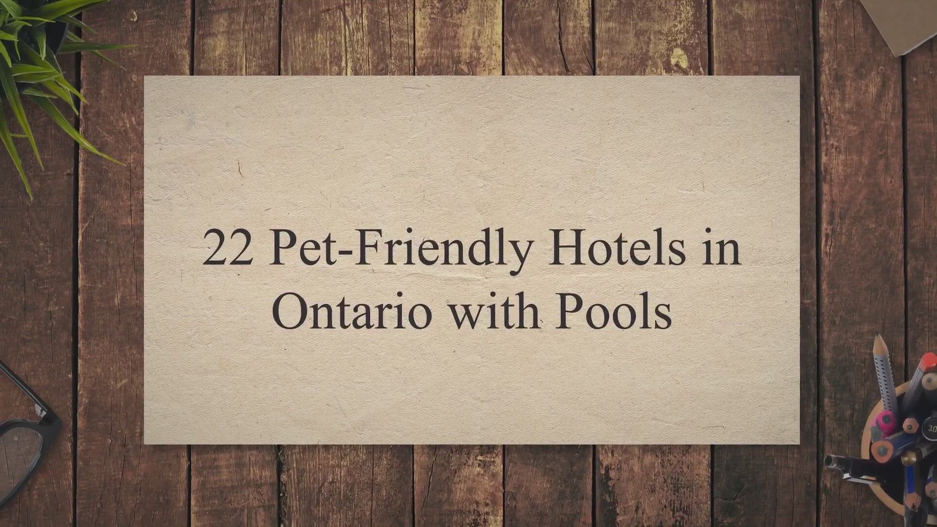 Video thumbnail for 22 Pet-Friendly Hotels in Ontario with Pools (and Less Than 1KM From a Boardwalk or Beach too!)