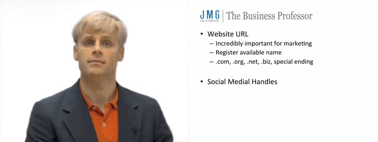 'Video thumbnail for Website URL and Social Media Handles'
