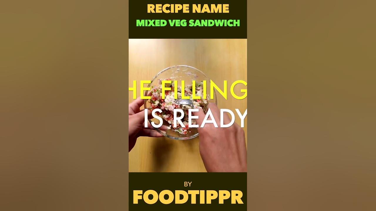 Video thumbnail for Mixed Veg Sandwich #shorts