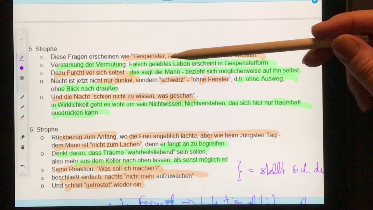 Video thumbnail for Kästner, „Eine Frau spricht im Schlaf“ – wie man ein schwieriges Gedicht „knackt“