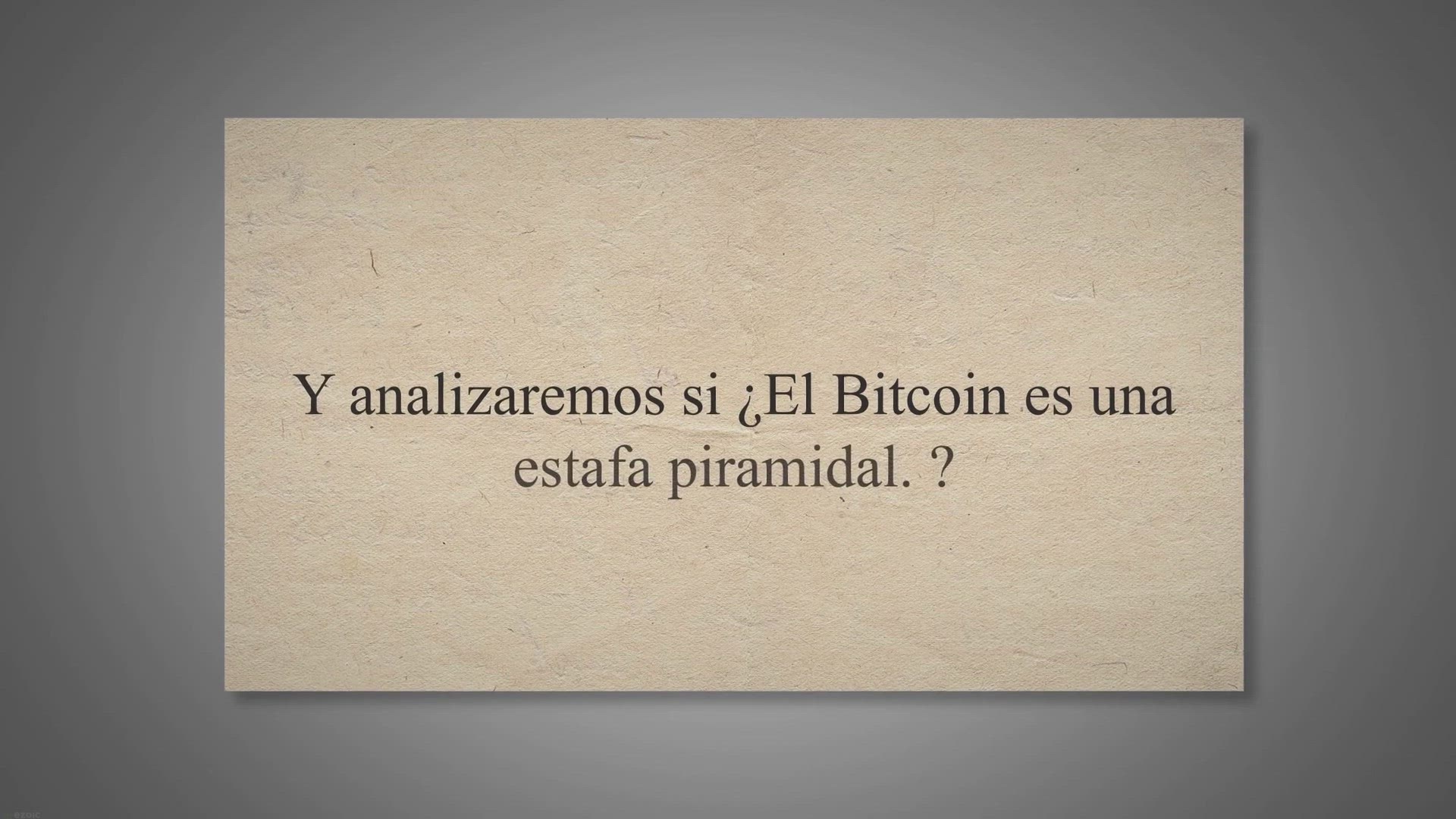 Video thumbnail for ¿Es el Bitcoin una estafa piramidal?