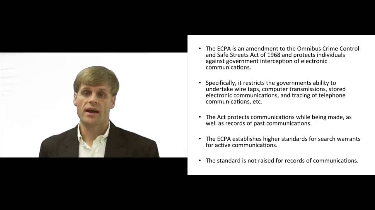 'Video thumbnail for Electronic Communications Privacy Act'