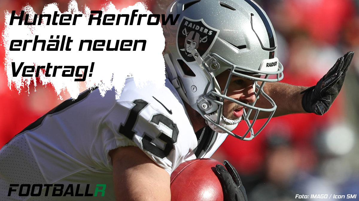 'Video thumbnail for Raiders geben Hunter Renfrow einen Vertrag über zwei Jahre'