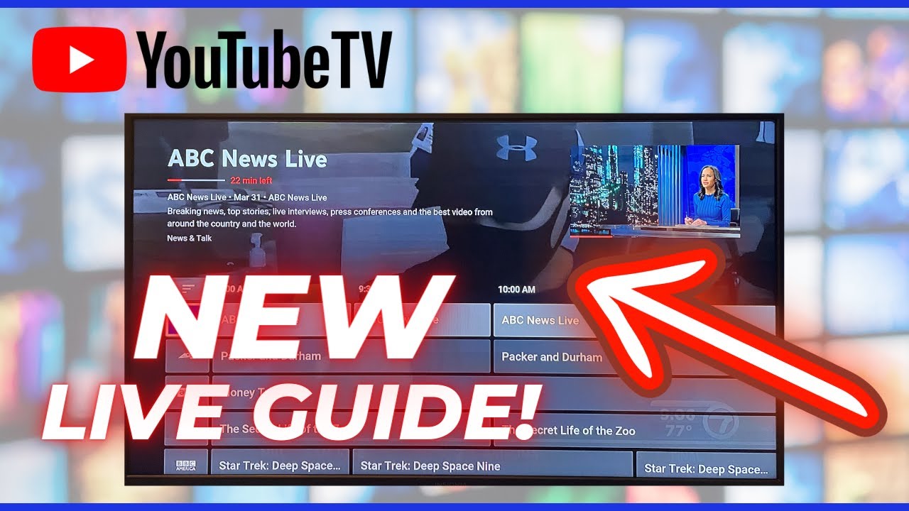 Video thumbnail for How to Use YouTube TV's New and Improved Live Guide in 2023!