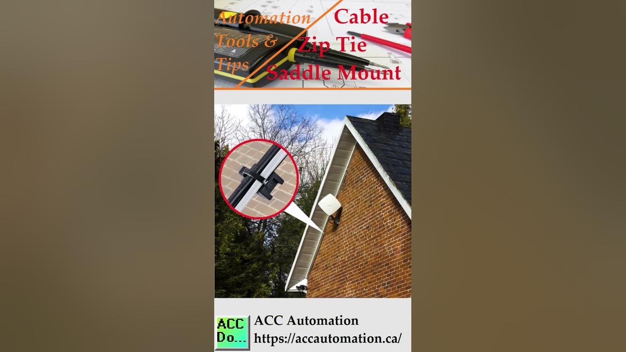 'Video thumbnail for Automation Tools - Cable Zip Tie Saddle Mount'