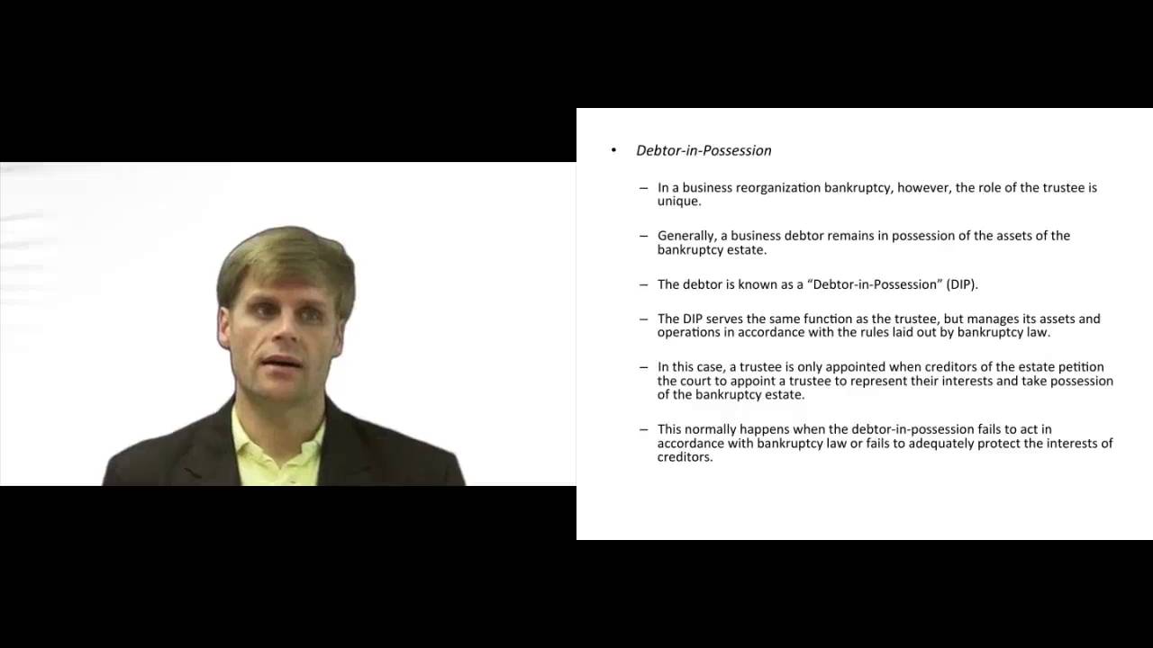 'Video thumbnail for Primary Participants in Bankruptcy Process'