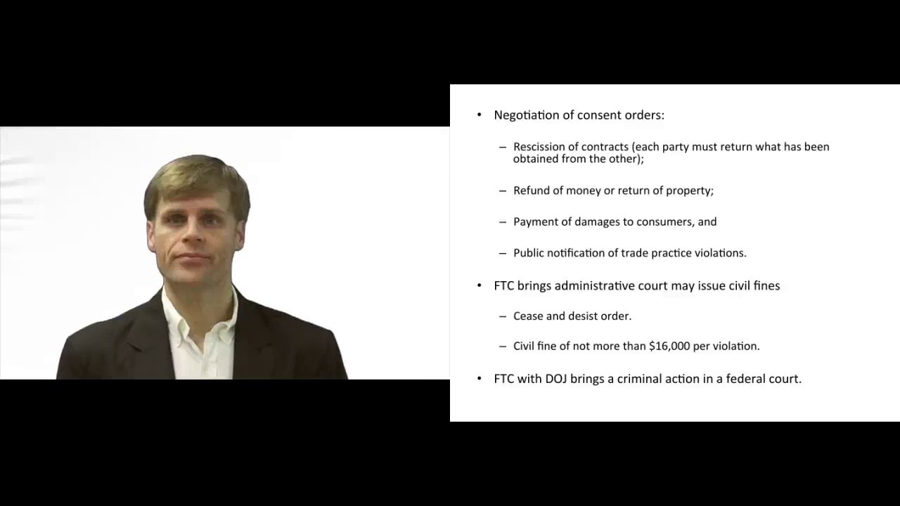 'Video thumbnail for FTC Remedies for Consumer Protection Violations'