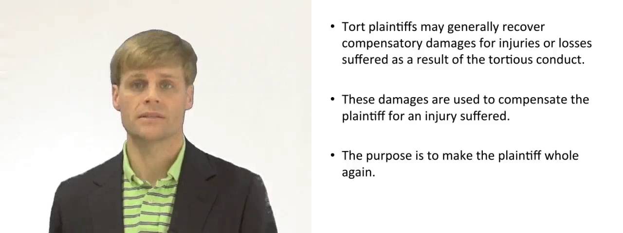 'Video thumbnail for Compensatory Damages - Tort Action'