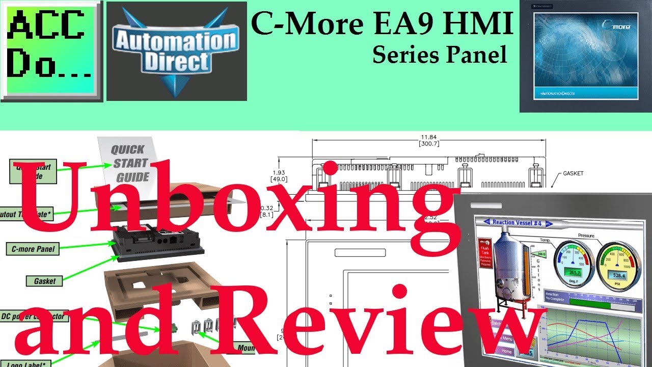'Video thumbnail for C-More EA9 HMI Series Panel Unboxing and Review'
