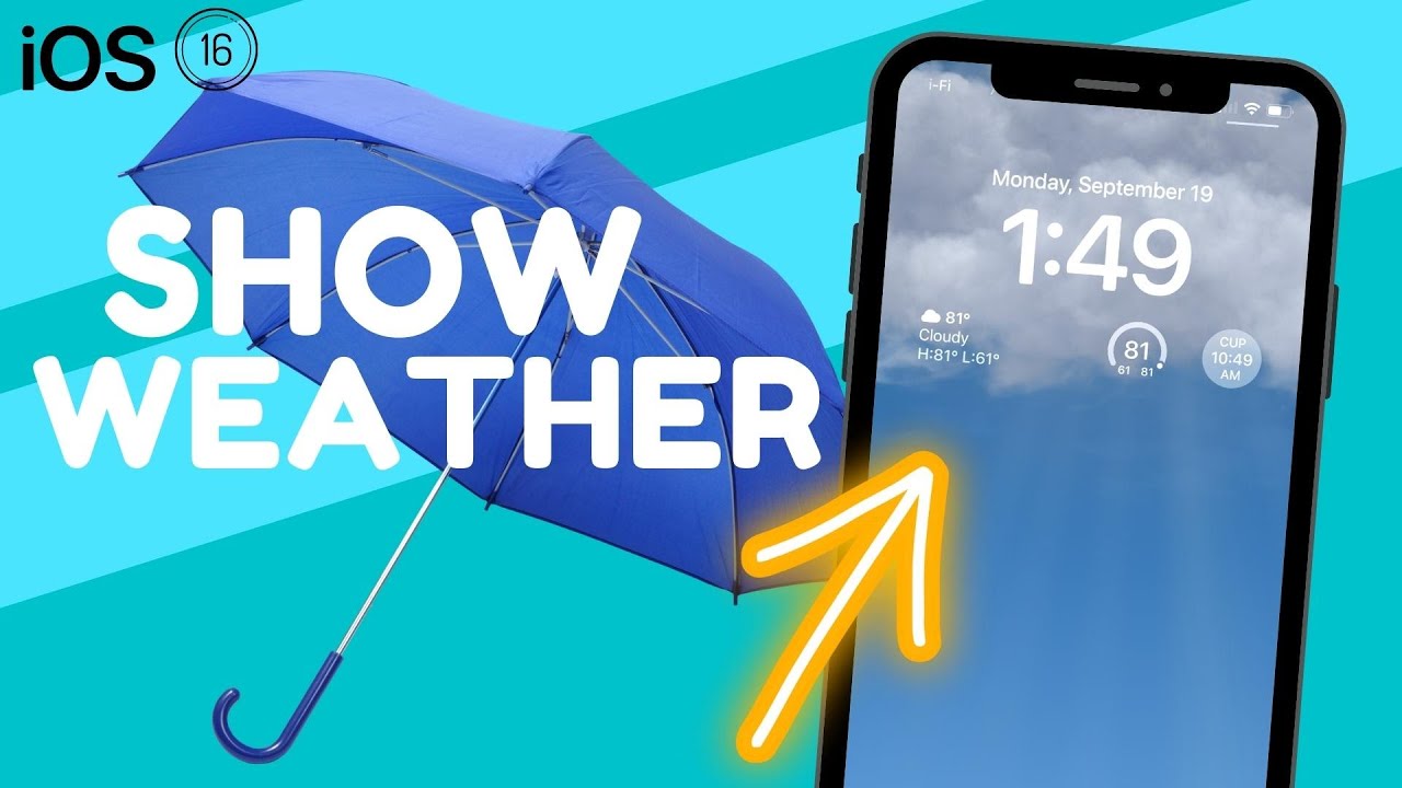 Video thumbnail for How To Show Weather on iPhone Lock Screen iOS 16