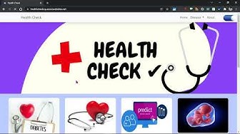 'Video thumbnail for HealthCare Project With Code | Deep and machine learning project | AI Project |'
