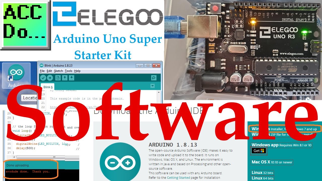 'Video thumbnail for Arduino Uno Super Starter Kit Software'