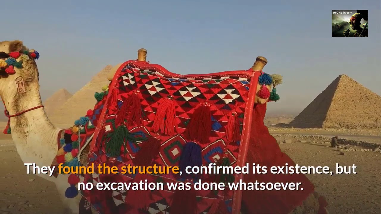 'Video thumbnail for Huge Structure Buried Near the Egyptian Pyramids {Alien Mothership?}'