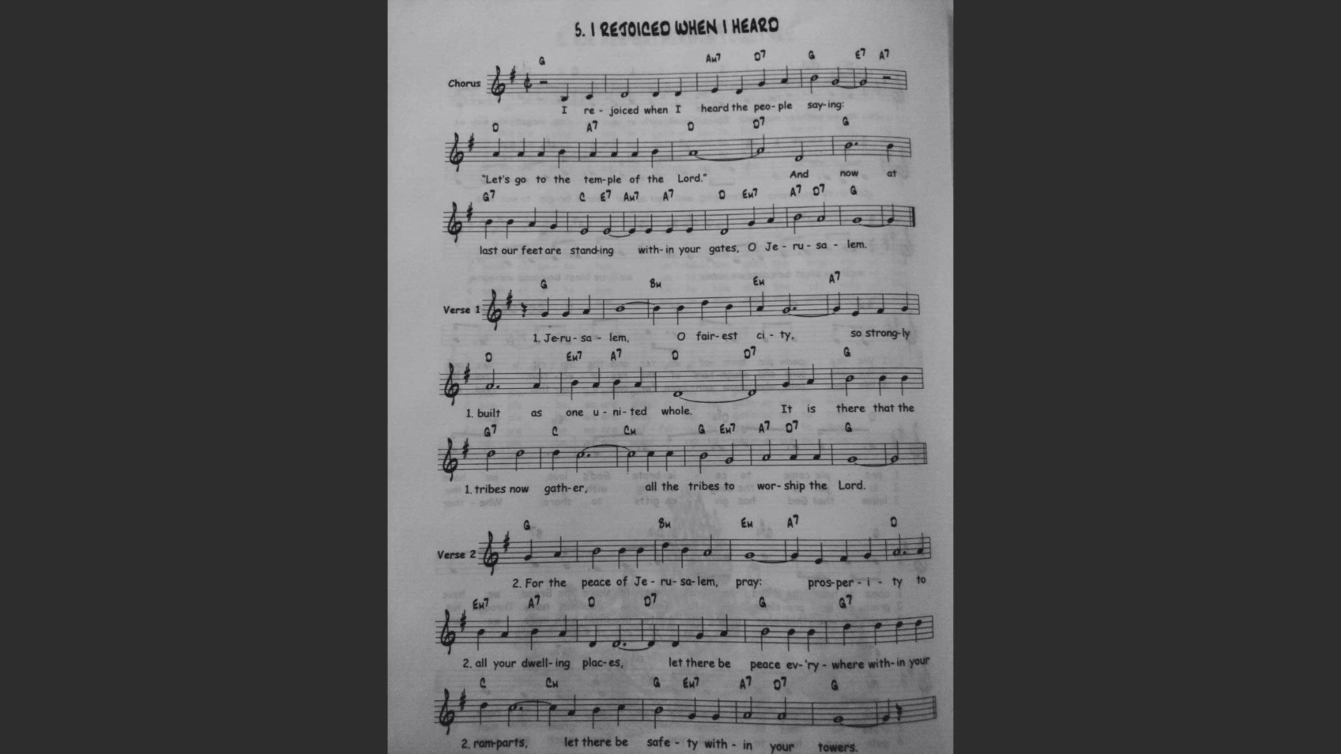 'Video thumbnail for I rejoiced when i heard - Catholic Mass Song Sheet Music'