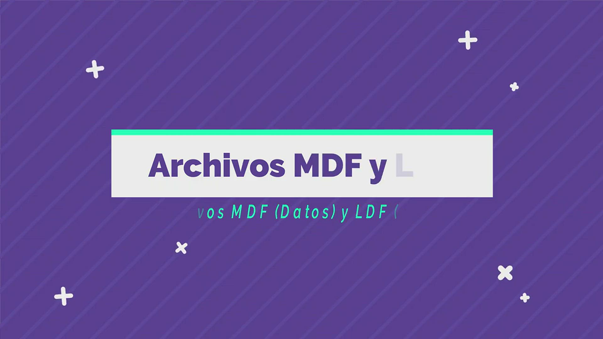 'Video thumbnail for Aprendiendo Microsoft SQL Server Archivos MDF y LDF'