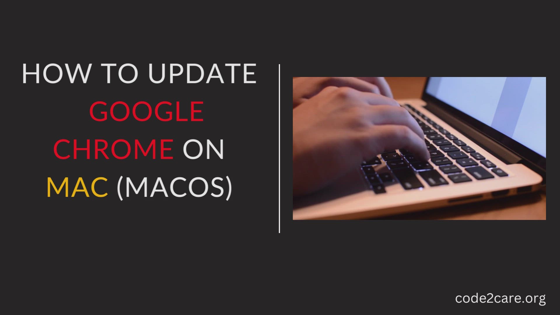 'Video thumbnail for How to Update Google Chrome on mac (macOS)'
