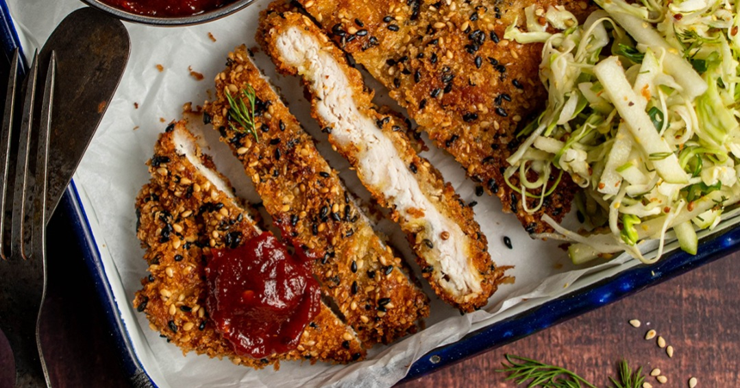 Video thumbnail for Seeded chicken schnitzel