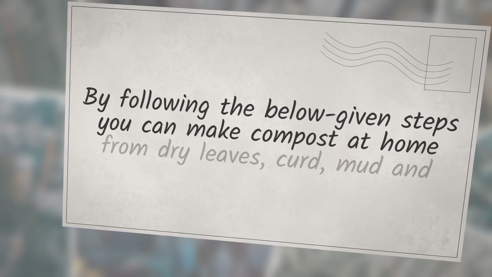 Video thumbnail for How to make compost at home step by step