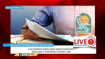 'Video thumbnail for Spanish Version - California signs heat wave ranking and early warning system law'