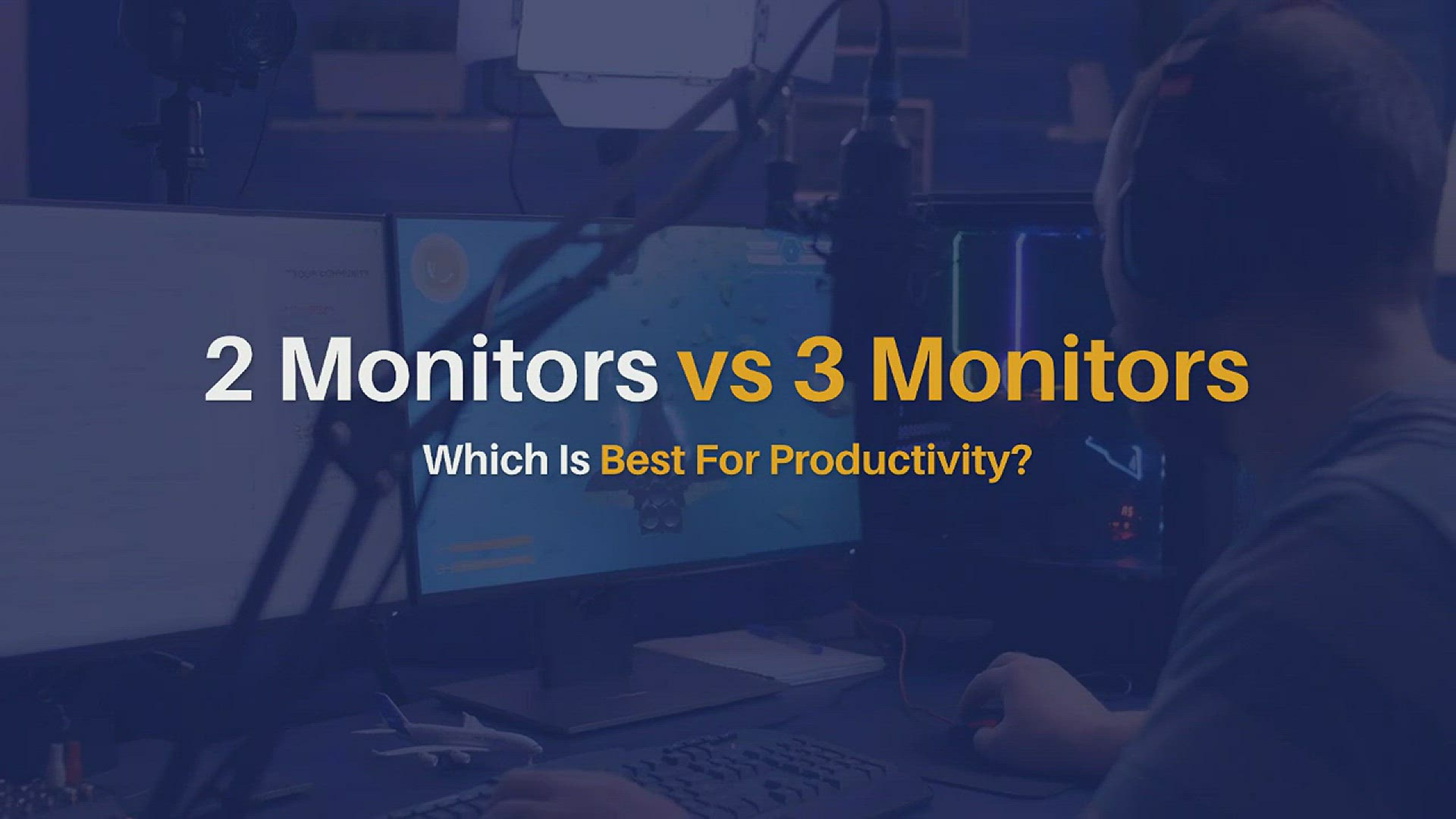 'Video thumbnail for 2 vs 3 Monitors: Which Is Best For Productivity?'