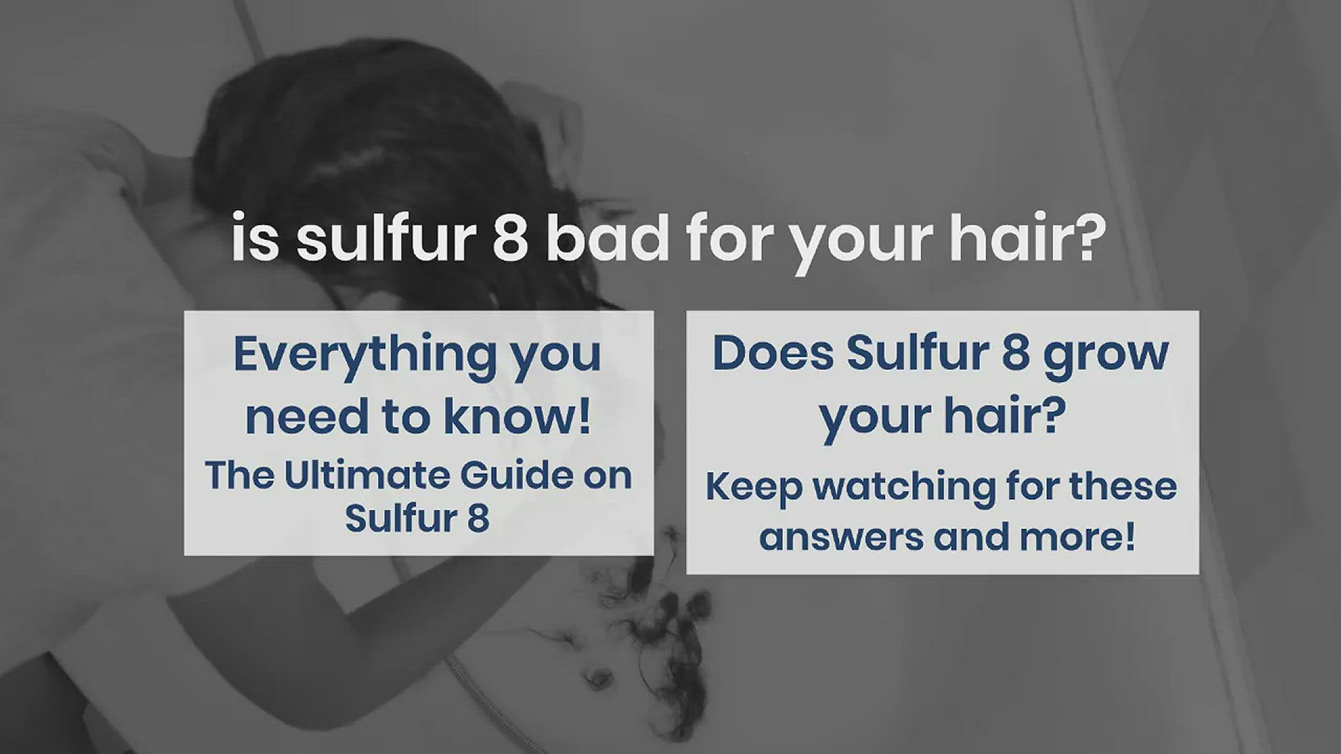 Video thumbnail for is sulfur 8 bad for your hair?