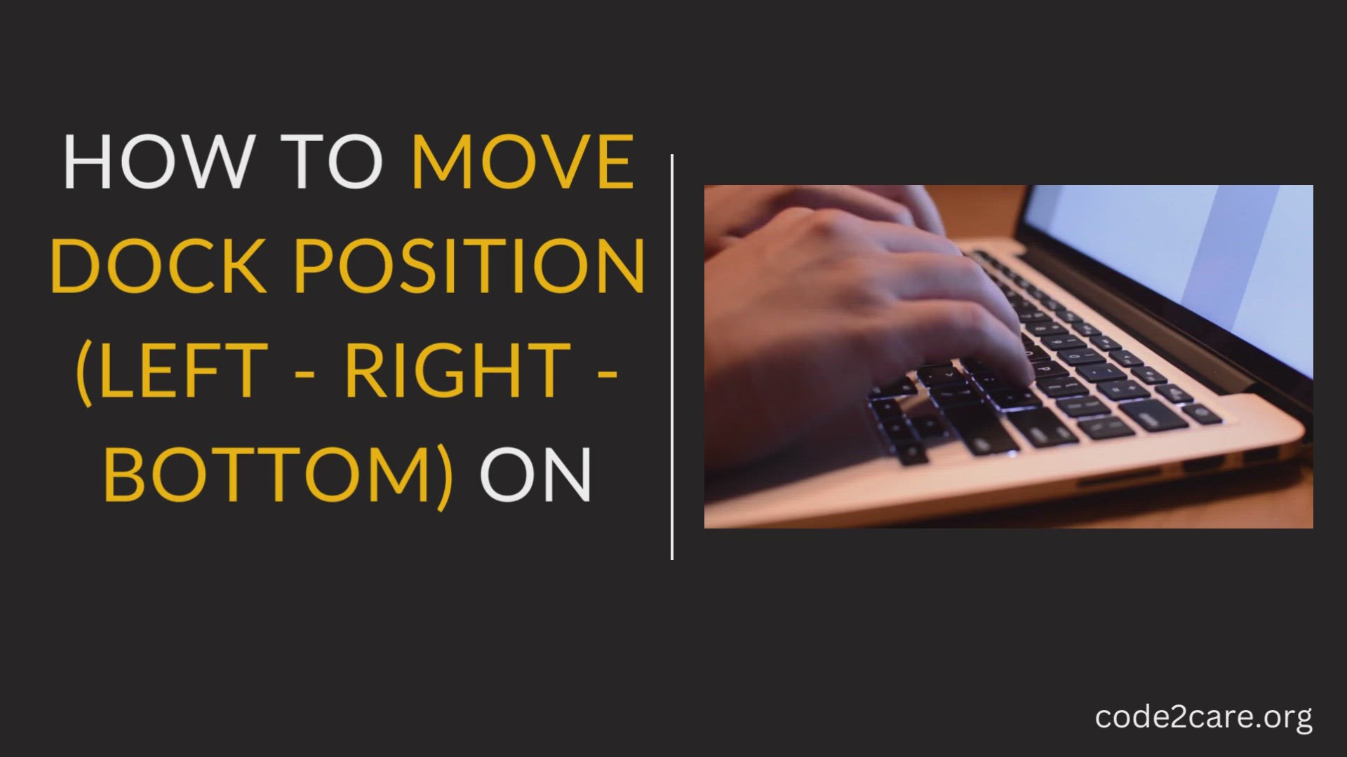 'Video thumbnail for How to move Mac Dock position Left - Right - Bottom of Screen'