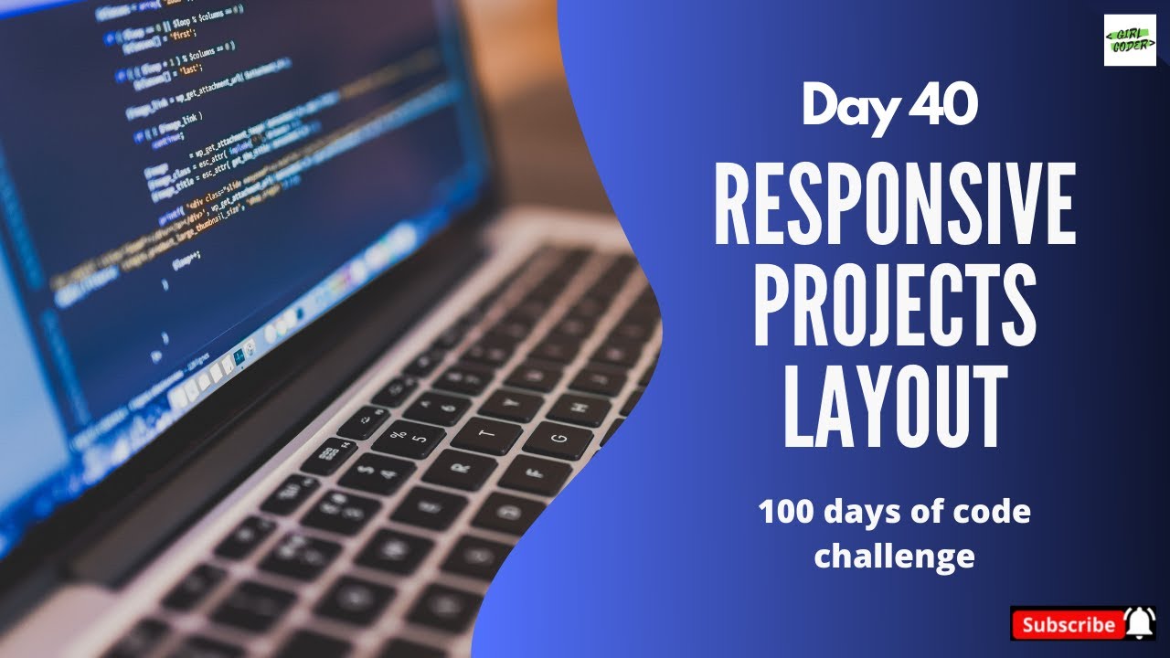 Video thumbnail for Responsive Projects Layout | 100 days of code challenge | Day 40