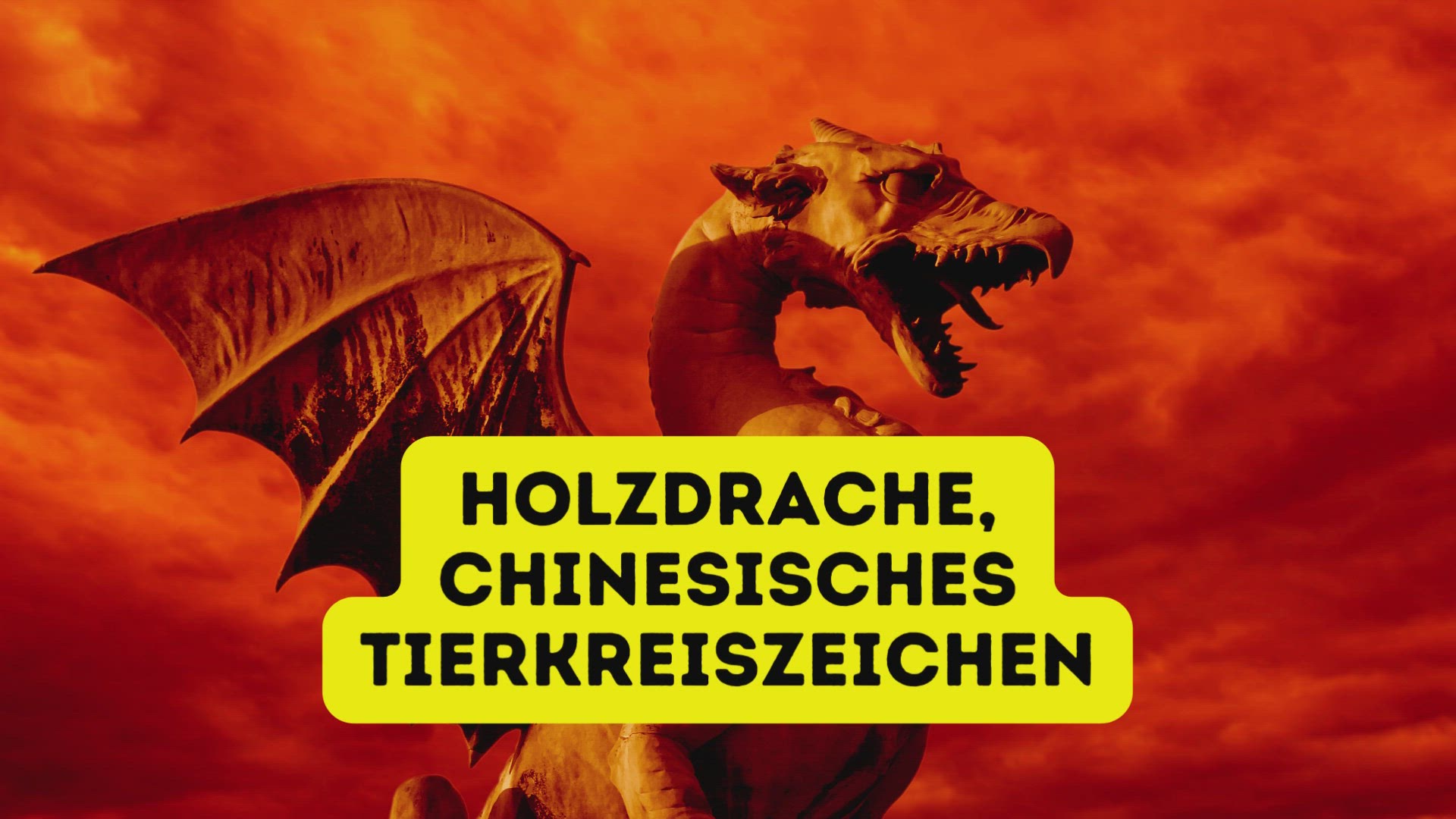 'Video thumbnail for Holzdrache, chinesisches Tierkreiszeichen'