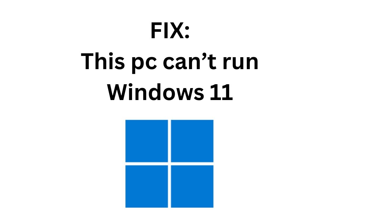 'Video thumbnail for Fix Error During Windows 11 Setup “This pc can’t run Windows 11.”'