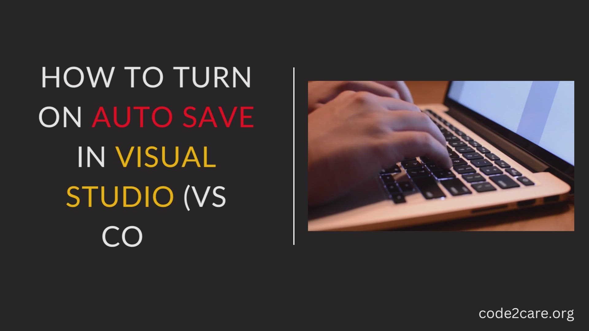 'Video thumbnail for Turn on Auto Save file in Visual Studio Code (VS Code)'