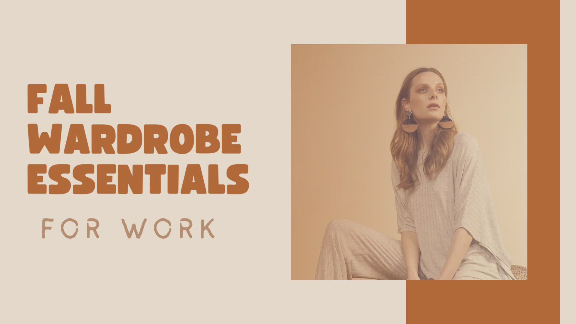 Video thumbnail for Fall wardrobe essentials for work