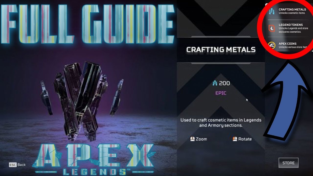Video thumbnail for How to get Legend Tokens & Crafting Metals in Apex Legends
