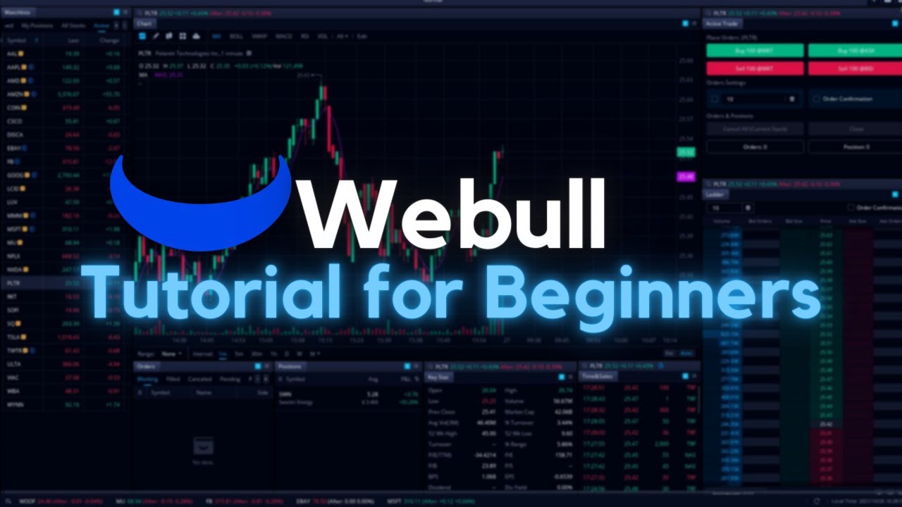 'Video thumbnail for Webull Desktop Tutorial for Beginners 2022 | Step-by-Step Tutorial'