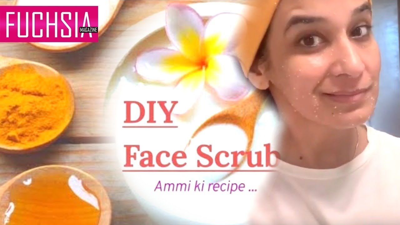 Video thumbnail for DIY Homemade 4 Kitchen Ingredients Face Exfoliating Scrub | FUCHSIA