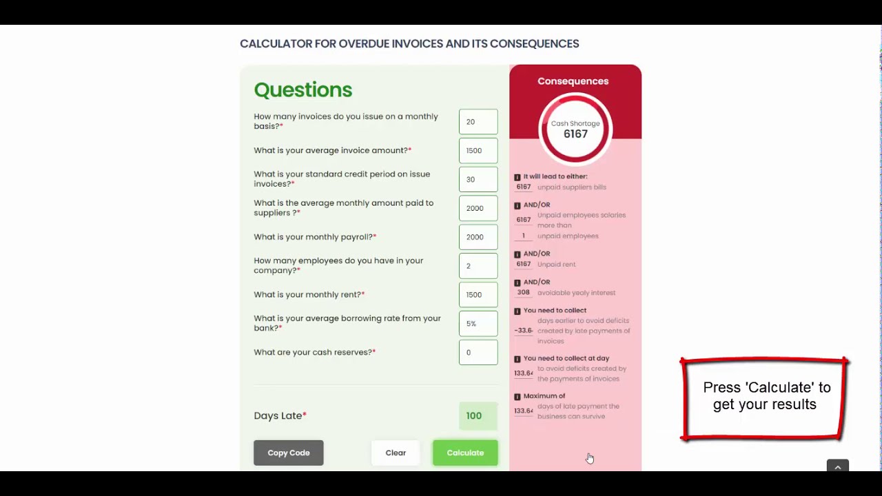 Video thumbnail for How to use the calculator 'Consequences Calculator'