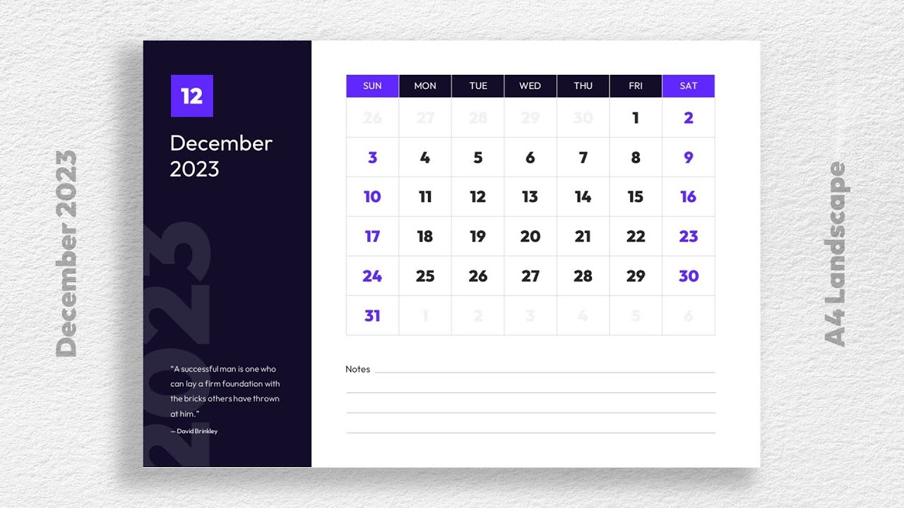 'Video thumbnail for 2023 Monthly Calendar: Free Download Available in PDF, PowerPoint, and Google Slides Formats'