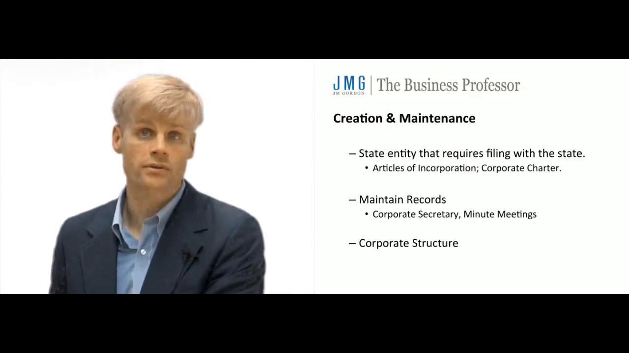 'Video thumbnail for Explanation of C - Corporations'